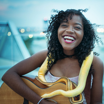 Soundrop musician Yaniza